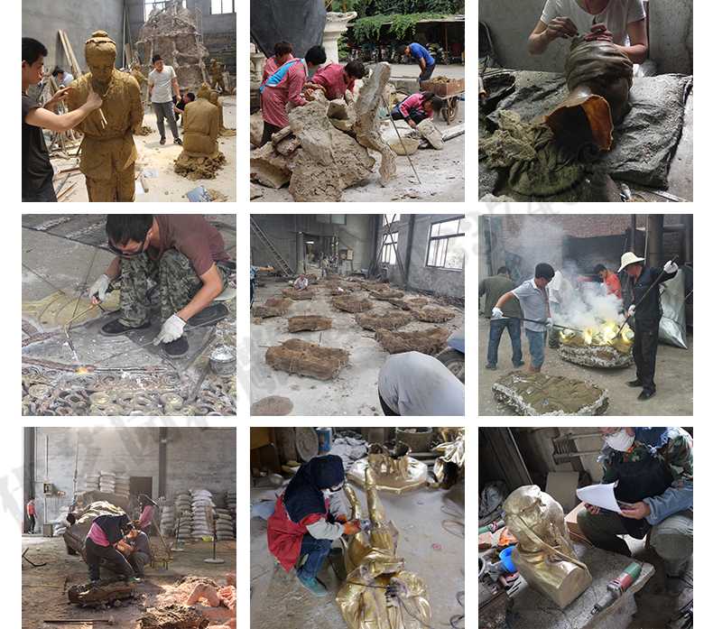 銅雕塑廠家，銅雕塑鑄造流程，銅雕塑定制