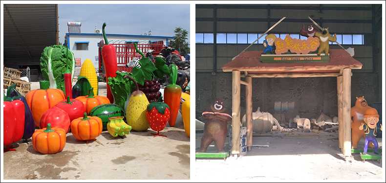 仿真蔬菜水果擺件，卡通玻璃鋼門頭