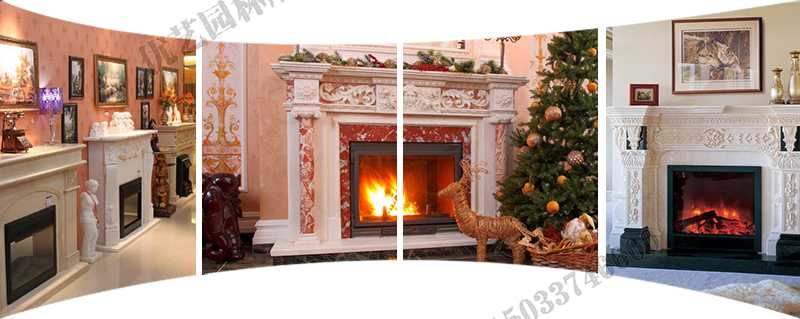 歐式壁爐架實景，大理石壁爐架定制，石雕壁爐架工廠
