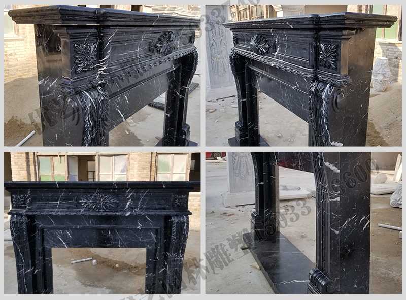 石雕壁爐架廠家，石雕壁爐架工廠，定制石雕壁爐架