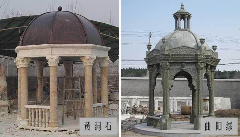 歐式景觀亭子，石雕大理石亭子，河北涼亭廠家