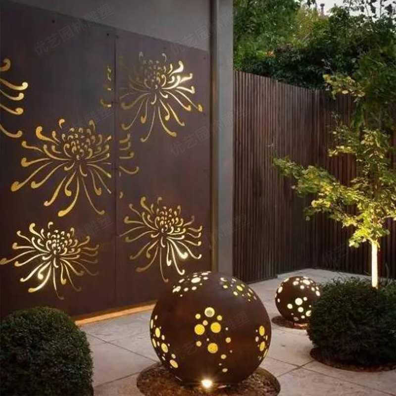 耐候鋼雕塑，景觀雕塑定制