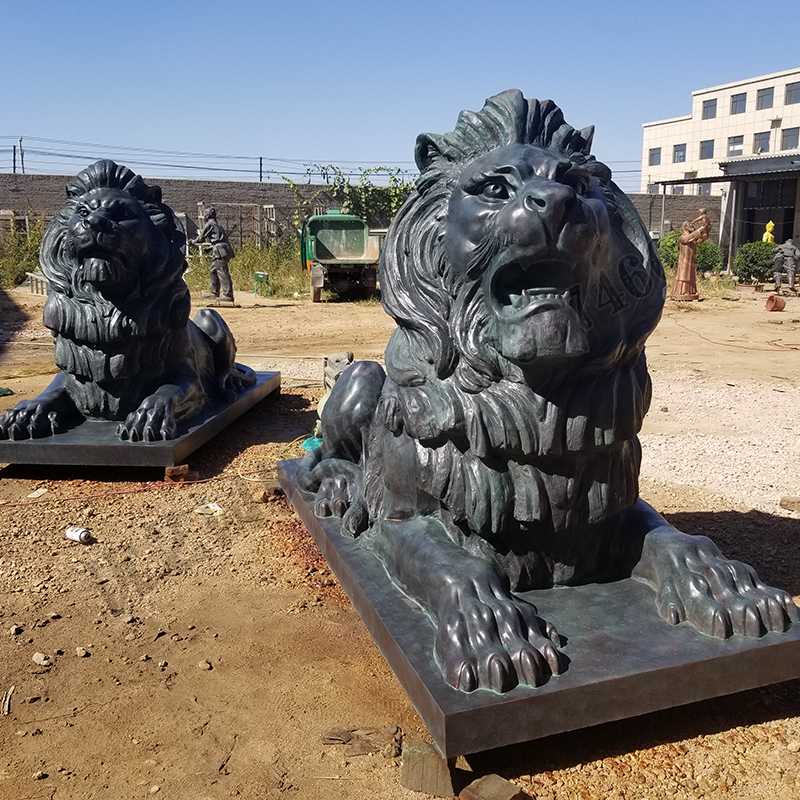 匯豐銅獅子，銅匯豐獅子，銅雕塑廠家，銅獅子廠家