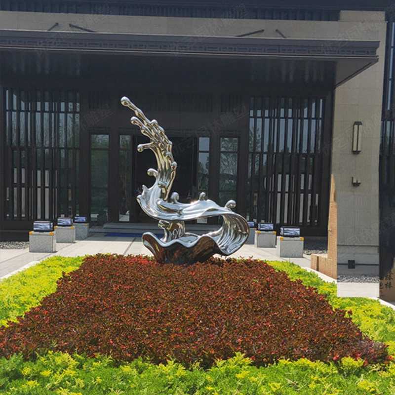 不銹鋼流水雕塑，不銹鋼雕塑廠家